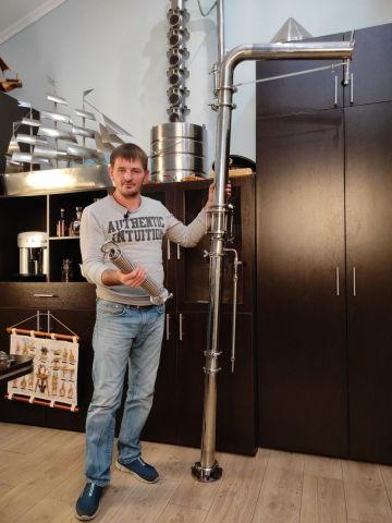 Добровар. Ректификационная колонна  3 дюйма южный поток..jpg